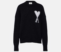 Ami Paris Pullover Ami de Cour aus einem Alpakawollgemisch