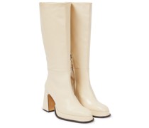 Souliers Martinez Plateaustiefel Begonia aus Leder