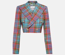 Vivienne Westwood Cropped-Blazer Tartan aus Schurwolle