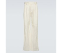 Weite Hose aus Twill