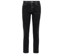 Frame High-Rise Straight Jeans Le High