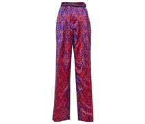 Dries Van Noten Bedruckte High-Rise-Hose