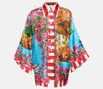 Dolce&Gabbana Bedrucktes Hemd Portofino aus Seide