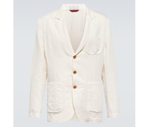 Brunello Cucinelli Blazer aus Leinen und Baumwolle