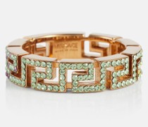 Versace Ring Greca mit Kristallen