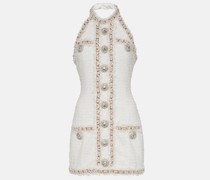 Verziertes Minikleid aus Tweed