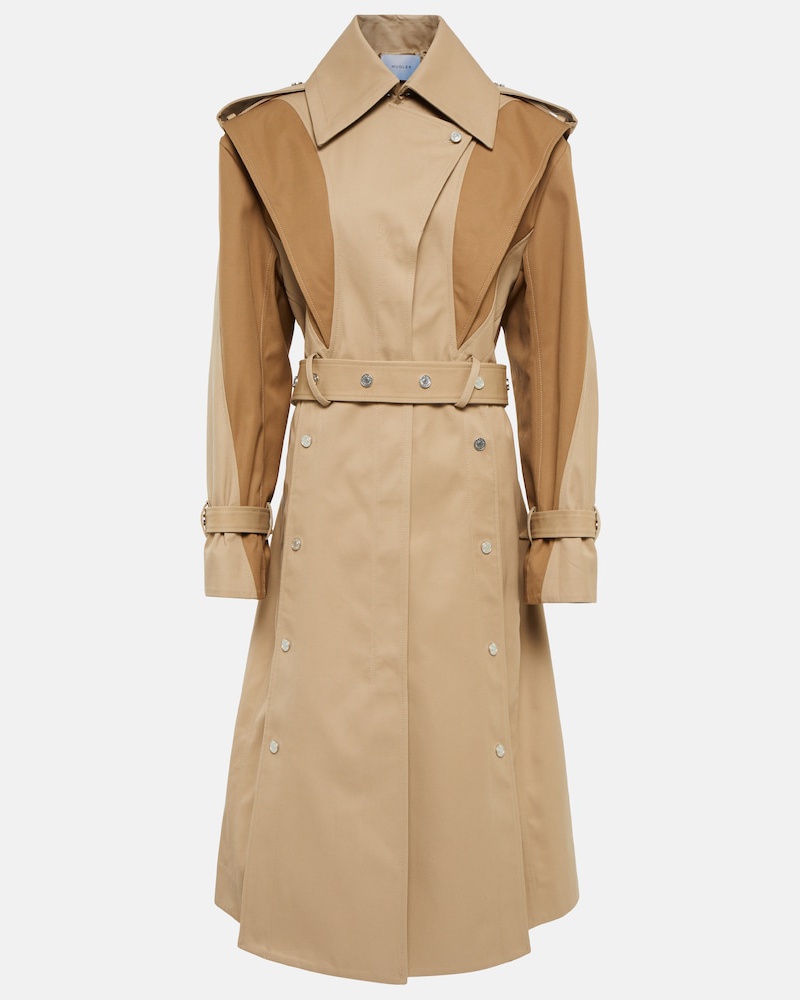 Thierry Mugler Damen Mugler Trenchcoat aus Gabardine