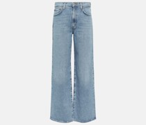 Agolde Mid-Rise Straight Jeans Harper