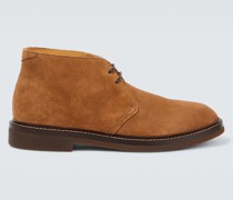 Brunello Cucinelli Ankle Boots aus Veloursleder