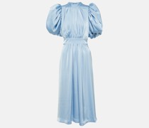 Rotate Birger Christensen Midikleid Staeen aus Satin