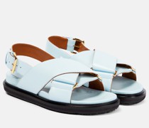 Marni Sandalen Fussbett aus Leder