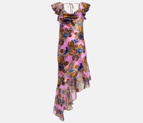 Rodarte Midikleid aus Seiden-Chiffon
