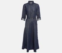 Gabriela Hearst Midikleid Marley aus Leinen