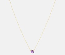 Halskette Honor's Lilac Heart aus 14kt Gelbgold mit Amethyst