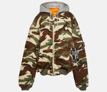 Vetements Bedruckte Bomberjacke aus Twill