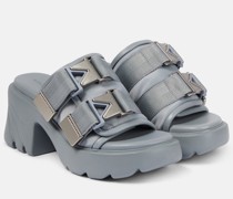 Bottega Veneta Pantoletten Flash aus Mesh und Leder