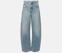 High-Rise Barrel Jeans