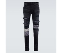 Amiri Jeans Bandana Artpatch