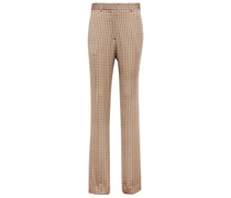 Victoria Beckham Bedruckte High-Rise-Hose