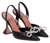 Amina Muaddi Slingback-Pumps Rosie aus Satin
