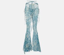 KNWLS Low-Rise-Hose aus einem Seidengemisch