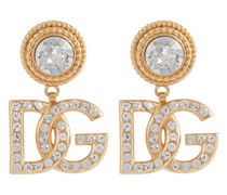 Dolce&Gabbana Clip-Ohrringe DG mit Kristallen