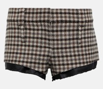 Shorts aus Schurwolle