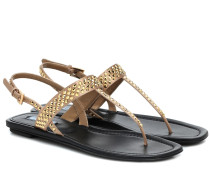 Prada Sandalen aus Leder und Satin