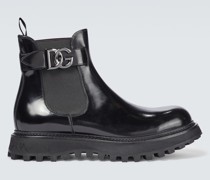 Dolce&Gabbana Ankle Boots aus Lackleder