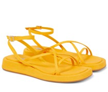 Gia Borghini Sandalen Rosie 16 aus Leinen und Leder