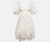 Zimmermann Minikleid Vacay aus Baumwoll-Spitze