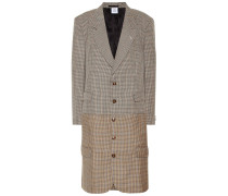 Vetements Karierter Mantel aus Wolle