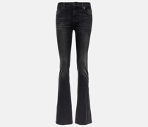 7 For All Mankind Mid-Rise Bootcut Jeans Bair