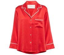 Asceno Pyjama-Hemd Sydney aus Seide