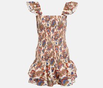 SIR Bedrucktes Minikleid aus Leinen