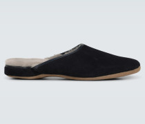 Derek Rose Slippers Douglas aus Veloursleder