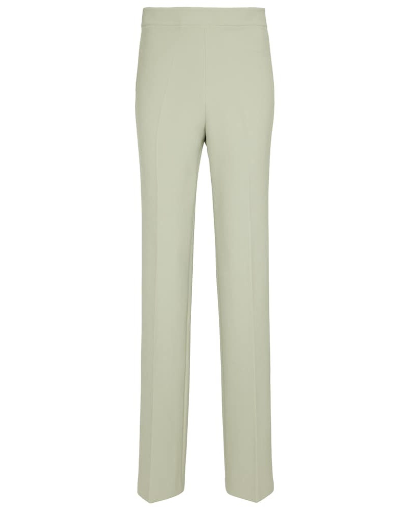 Safiyaa Damen Safiyaa High-Rise Straight Hose Goldie aus Crepe