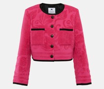 Cropped-Jacke aus Frottee