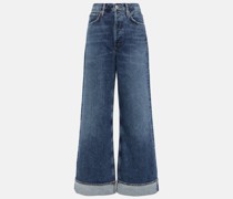 Agolde High-Rise Wide-Leg Jeans Dame