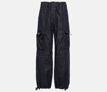 Mid-Rise Cargo-Jeans