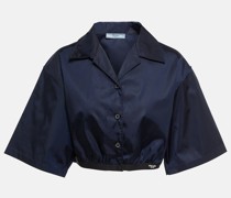 Cropped-Bluse aus Re-Nylon