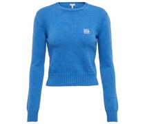 Loewe Cropped-Pullover Anagram aus Wolle