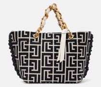 Balmain Tote 1945 Monogram Small aus Canvas