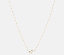 Jade Trau Halskette Poppy aus 18kt Gold mit Diamanten