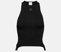 Courreges Cropped-Top aus Rippstrick