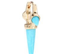 Maria Tash Ohrring Triple Spike Turquoise Clicker aus 14kt Gold mit Tuerkisen