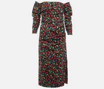 Carolina Herrera Midikleid aus einem Baumwollgemisch