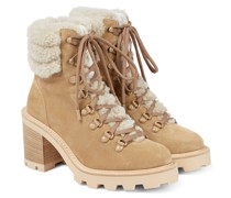 Jimmy Choo Schnuerstiefel Eshe 65 aus Veloursleder