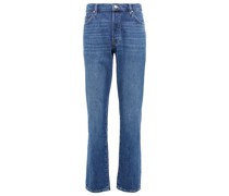 Frame Mid-Rise Straight Jeans Le Slouch