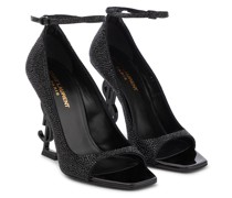 Saint Laurent Sandalen Opyum mit Kristallen
